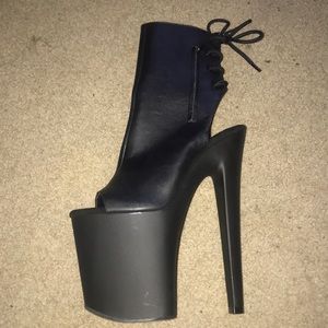 8” platform booties